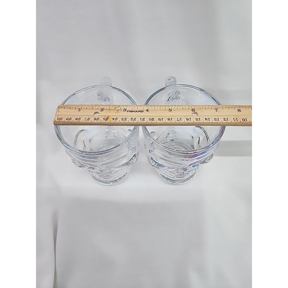 Luster Glass Skull Mugs Set Of 2 LargeCapacity No Cracks Or Chips Read Descript - Picture 13 of 15